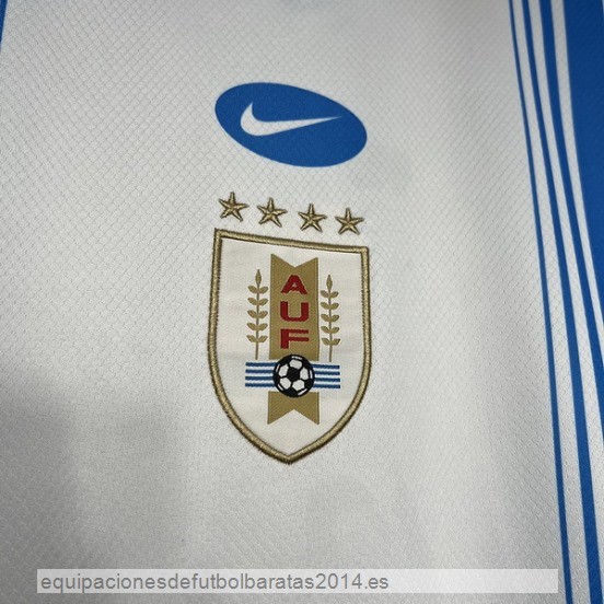 Nuevo Tailandia Previo al partido Camiseta Uruguay 2024 Blanco Baratas